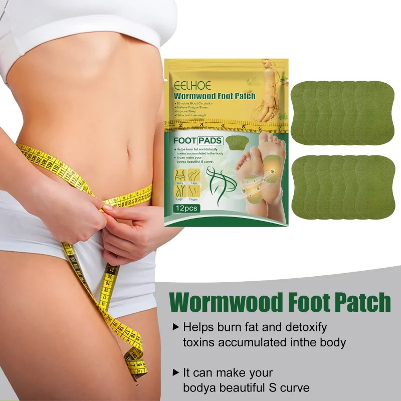 Wormwood Foot Patch Detox Foot Patch Chinese Medicine Toxin Paste Improve Sleep Relieve Stress Blood Circulation Foot Sticker