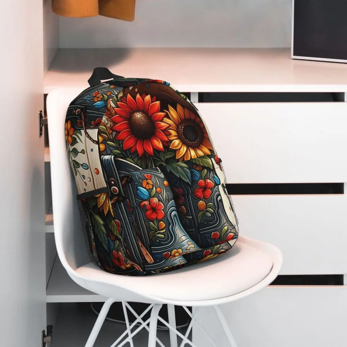 

Cowboy Boots And Hat Against A Wooden Backdrop Backpack Student BookBag Children School Bag Laptop Shoulder Bags for Men Women