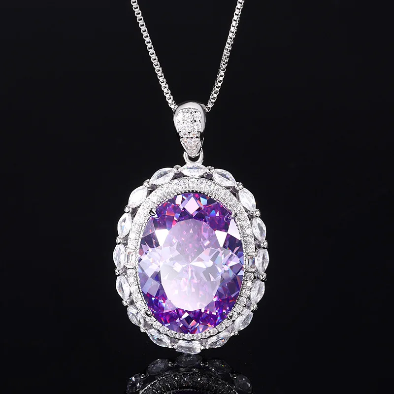 Jewelry Gold-Plated Bird's Nest Cut Egg-Shaped Elegant Pendant Main Stone 15*20