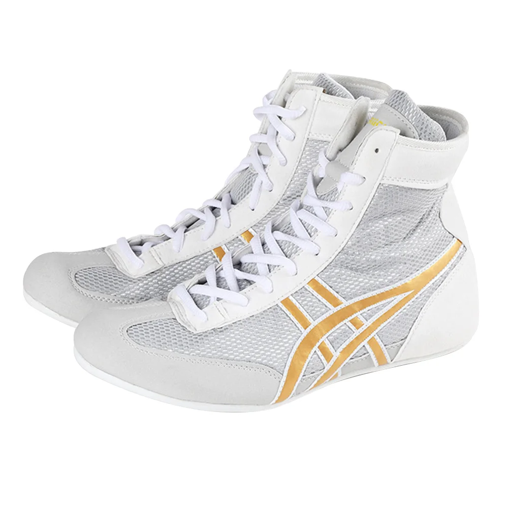 Professional Men Women Wrestling Boots 2 Colors Boxing Shoes Couples Anti-Slippery Sneakers Mens Breathable Wrestling Boots