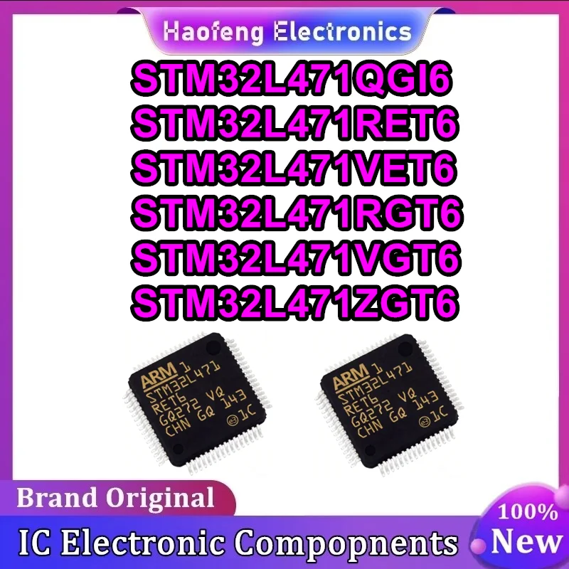 

STM32L471RET6 STM32L471VET6 STM32L471RGT6 STM32L471QGI6 STM32L471VGT6 STM32L471ZGT6 IC Chip 100% New Original in stock