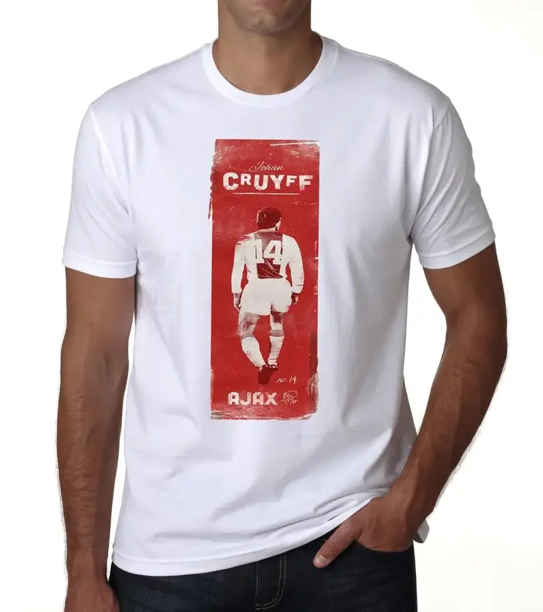 Johan Cruyff T-Shirt Holland Football Soccer Legend Tee Hot Selling Top Fitness Clothing Tops Male Print Tee Shirt Homme