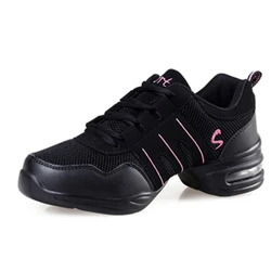 Zapatillas deportivas con suela blanda para mujer, zapatos de baile transpirables, práctica de Jazz moderno