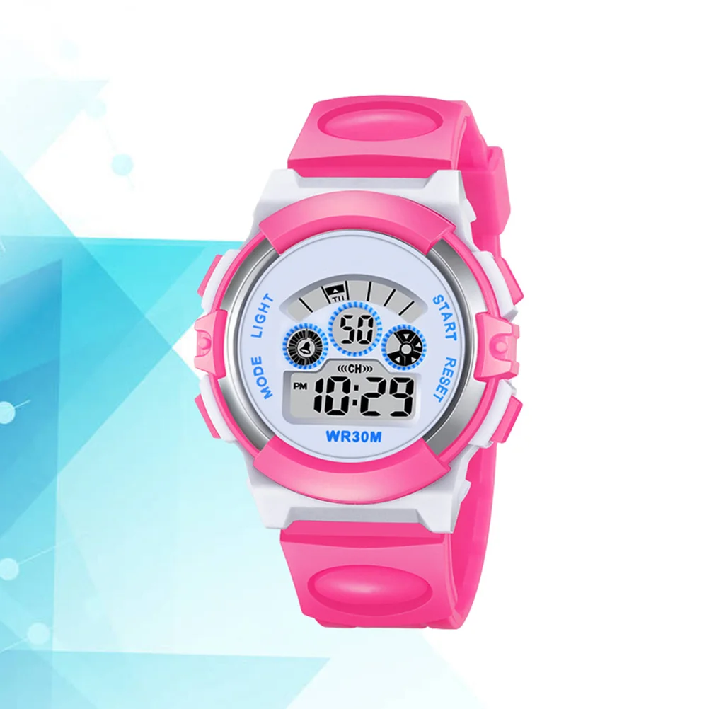 Waterproof Digital Watch Luminous Display with Alarm Stopwatch Function for 30M Water Resistance