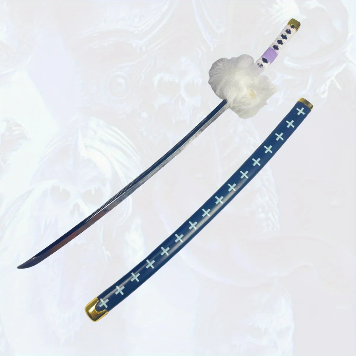 8.6 pollici Trafalgar Law Metallo Katana Spada Zoro Giapponese Sabre Originale Samurai Sabre Ninja Coltello Accessori Cosplay Prop Giocattolo