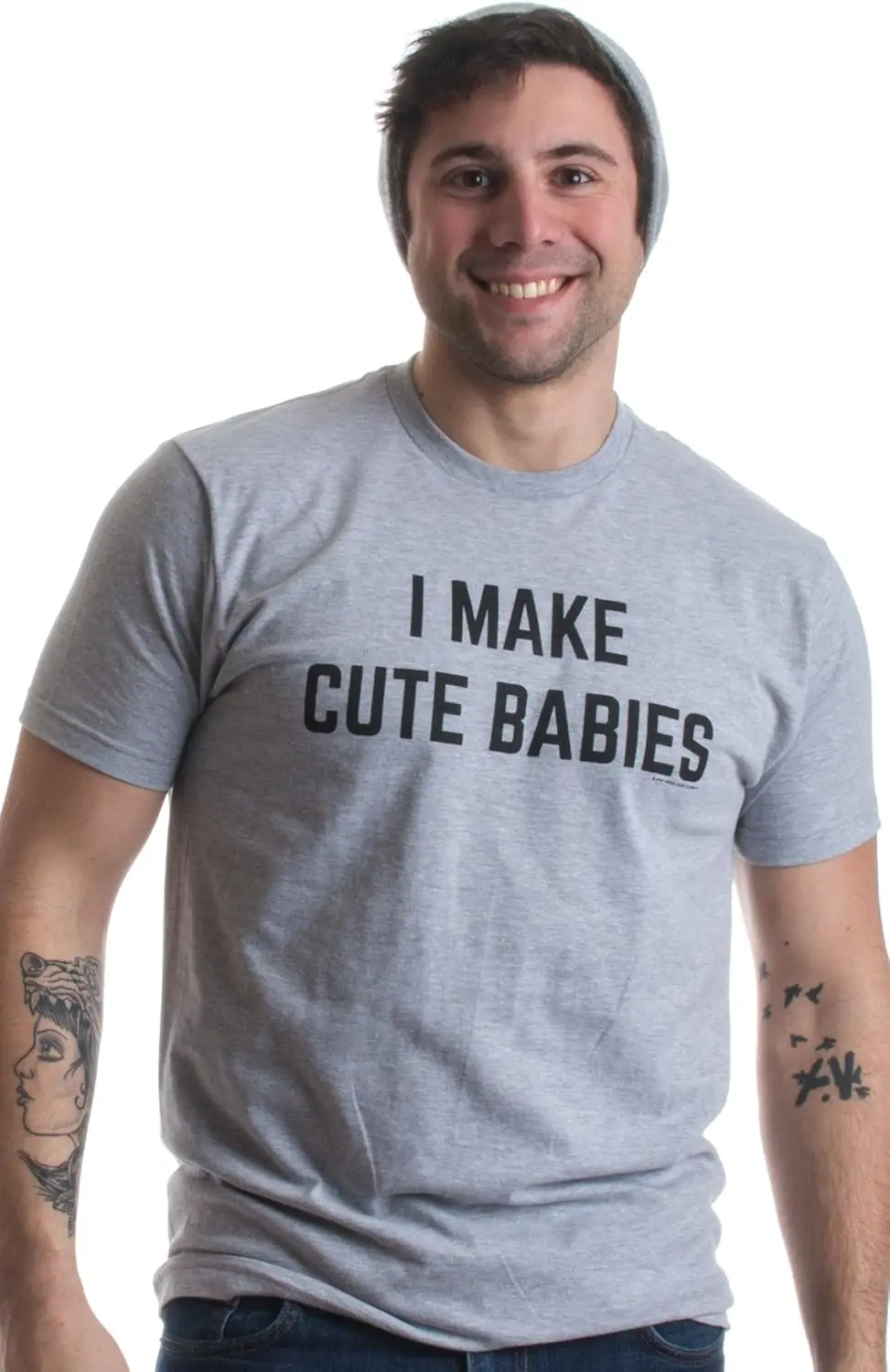 I Make Cute Babies | Funny New Dad, Father's Day Daddy Humor Unisex T-Shirt