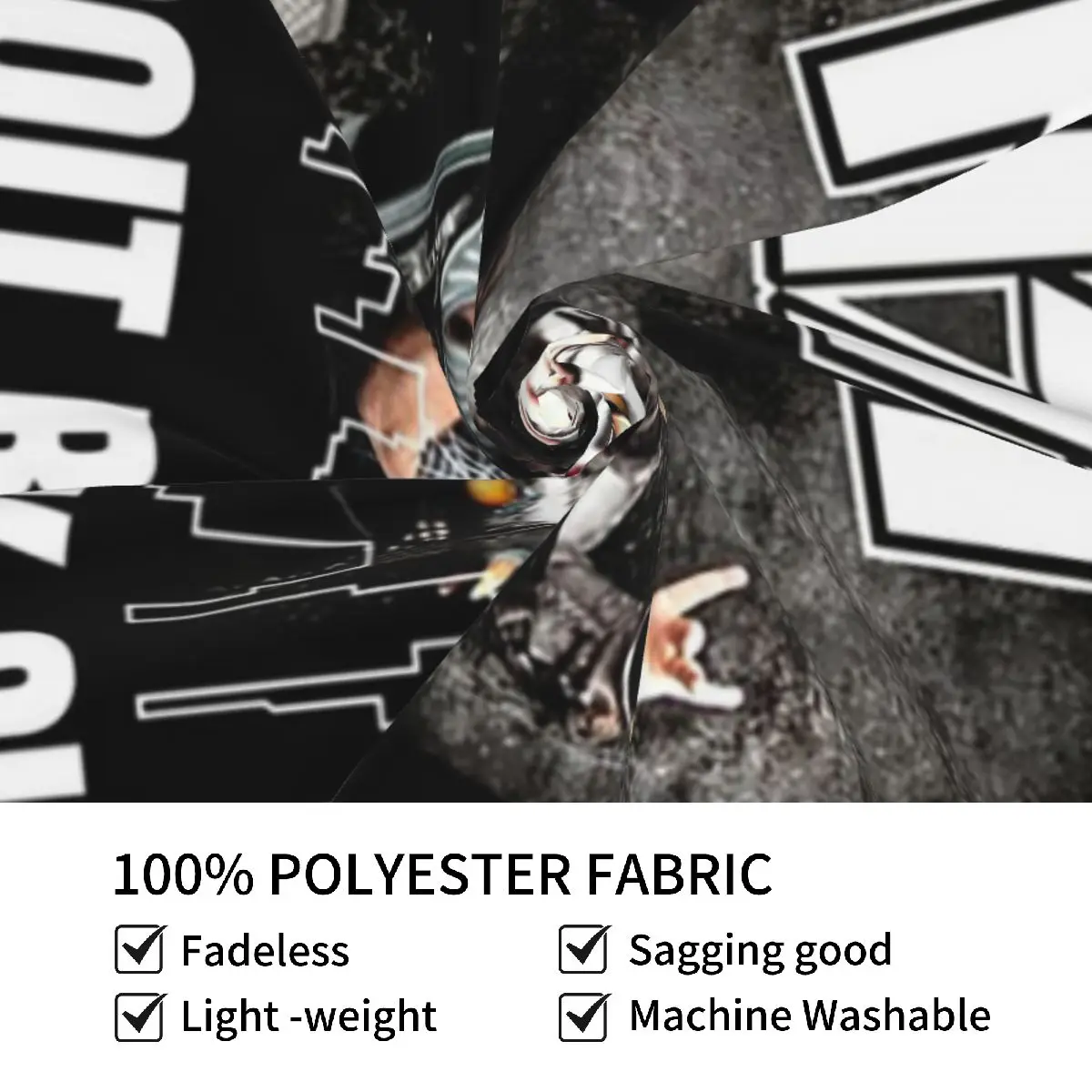 قبلة الفرقة ديترويت روك سيتي نسيج الجدار شنقا ديكور المنزل الجمالي المفروشات لغرفة النوم