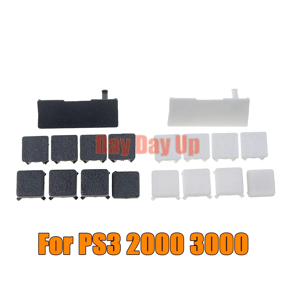 나사 구멍 발 커버 세트, 방진 플러그 플라스틱 하단 나사 커버, PS3 슬림 2000/3000 4000 콘솔용, 1 세트