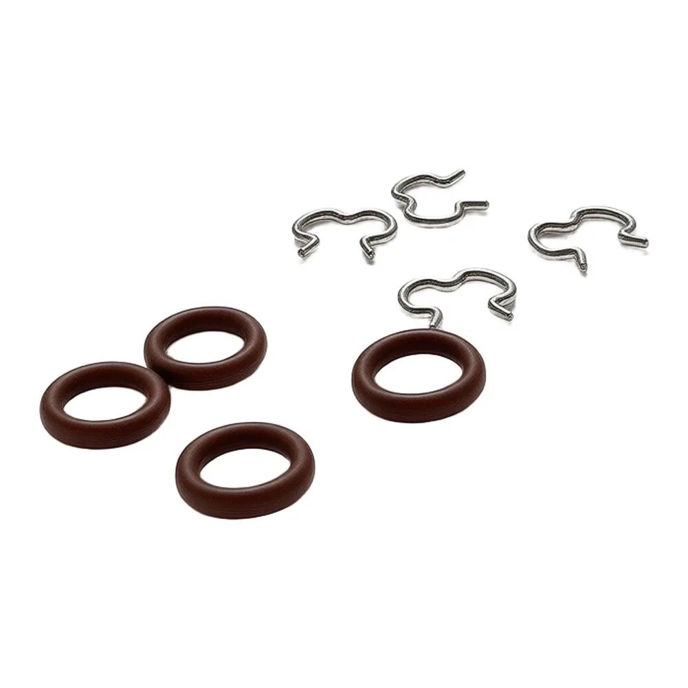 Transmission Line Connector Clamp Set 4 E-Clips + 4 O-Rings for Vehicle Fluid Line Fittings Direct for Fit Replacement Parts