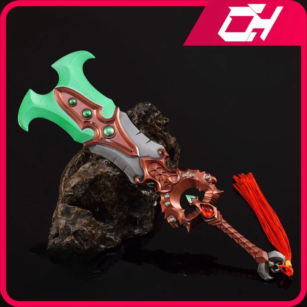 21cm World of Warcraft Two Hand Weapon Apolyon The Soul Render Game Peripheral Metal Sword Weapon Model Crafts Gifts Toys Boys