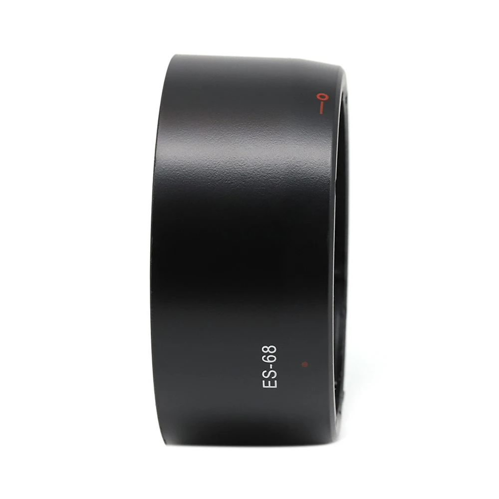 ES-68 para canon ef 50mm f/1.8 stm baioneta capa de lente plástico preto