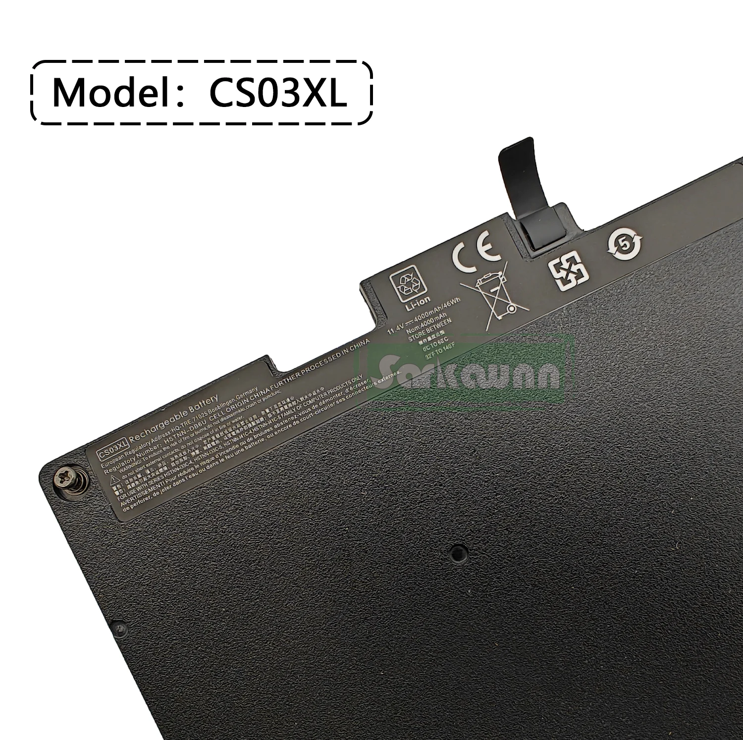 SARKAWNN 3 ZELLEN Batterie CS03XL FÜR HP EliteBook 755 755G3G 4 850 850G 4 745 745G3 Serie HP ZBook15uG3G4 Serie