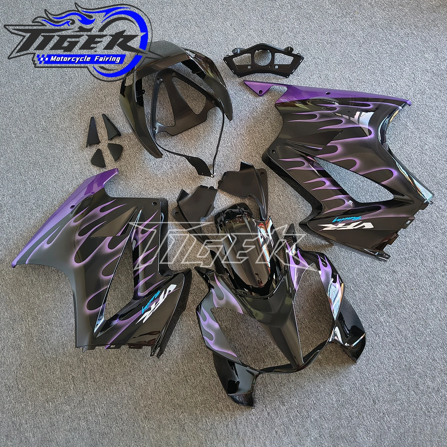 High Quality Great Quality Fairing 13 repsol orange red white black Bodykit Fits VFR800 VFR 800 VTEC 02 2002 2012 2013 - view 3