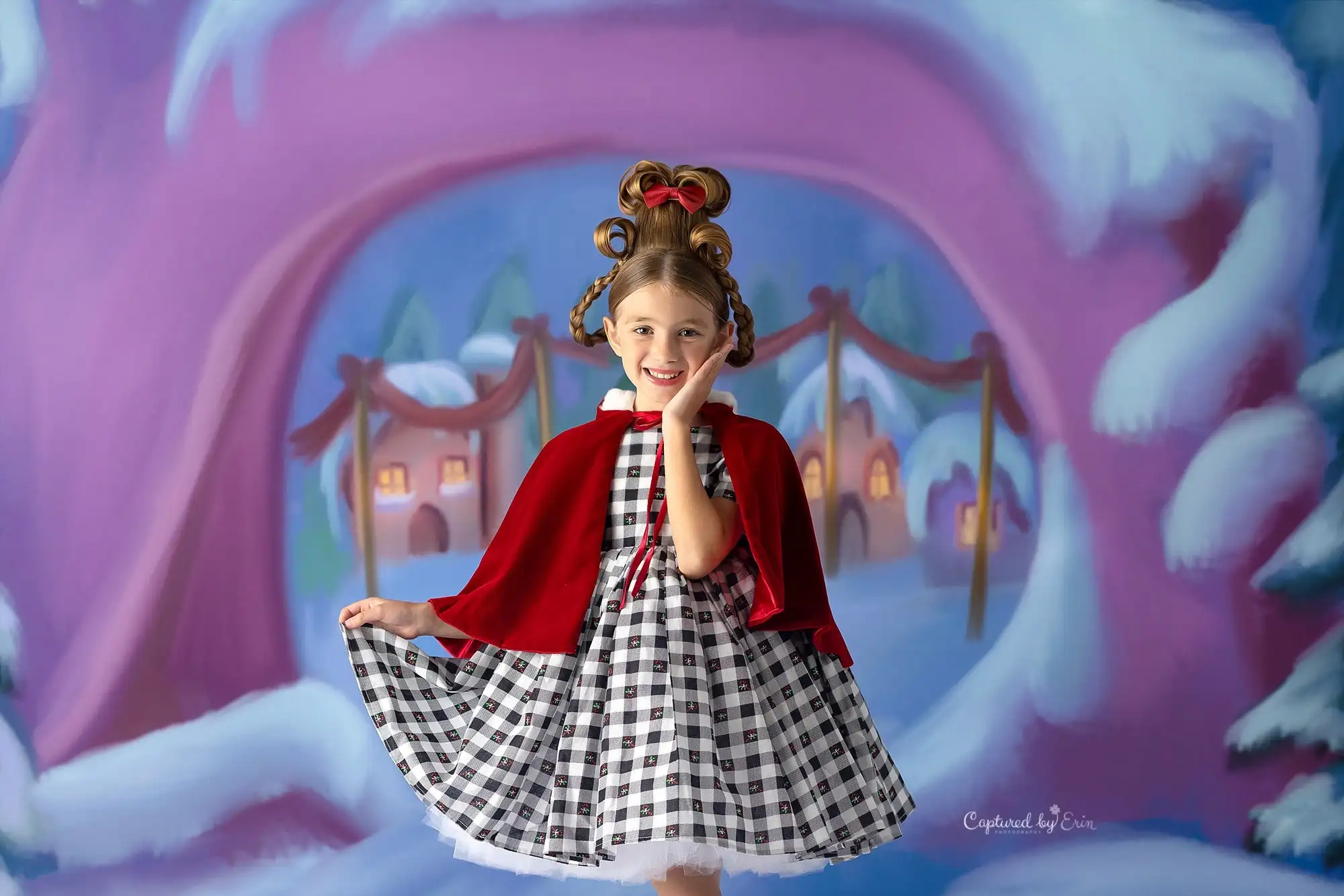 Fondali natalizi per la casa di neve Neonati Bambini Ritratto Fotografia Bambino Photostudio Alberi di Natale Sfondi per arco di caramelle di neve invernale