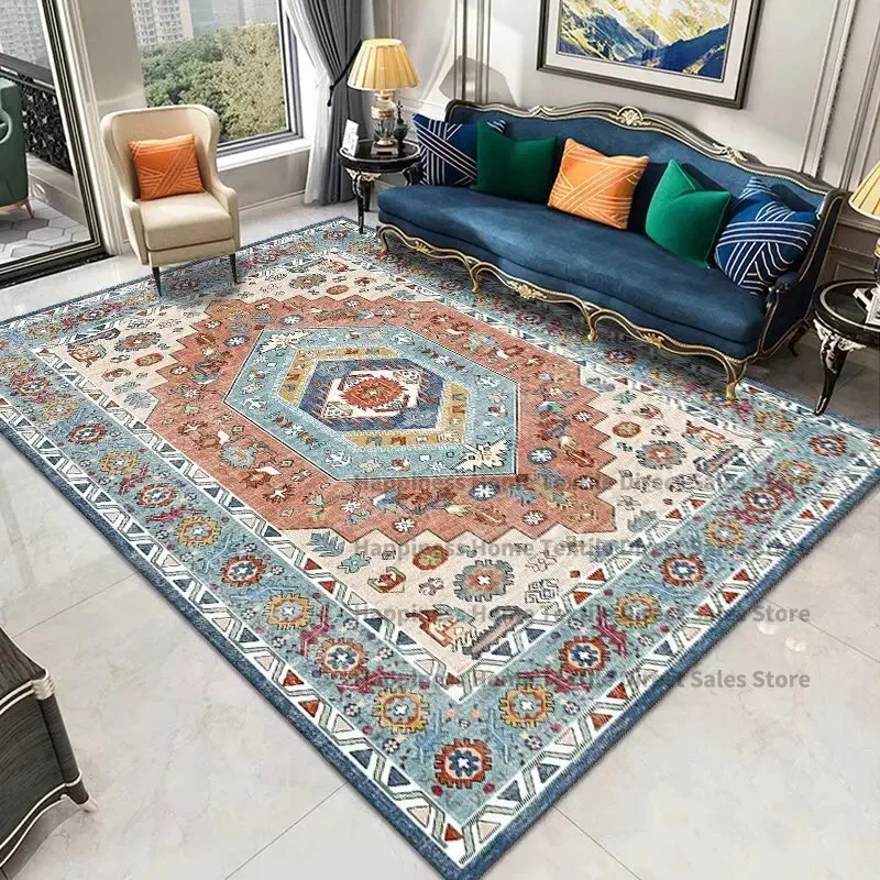 VIKAMA Vintage Persian Ethnic Rugs Turkish Rugs – Suitable For Living Rooms And Bedrooms; Vintage Rugs Hall Mats Home Decor view 2