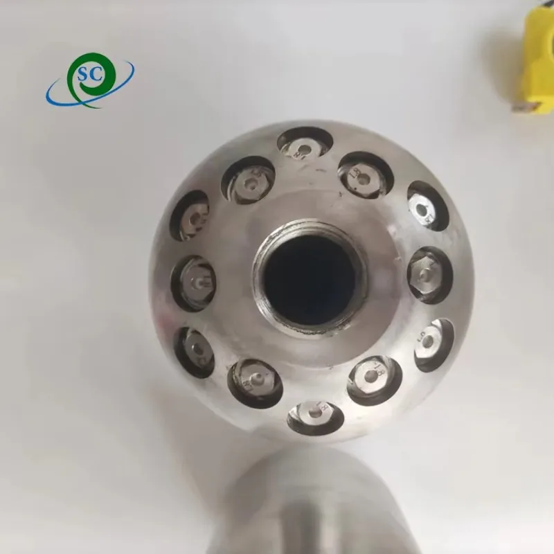 

New High Pressure Blaster Sewer Jetter Nozzle Large Flow Rate Pipe Washing Nozzle