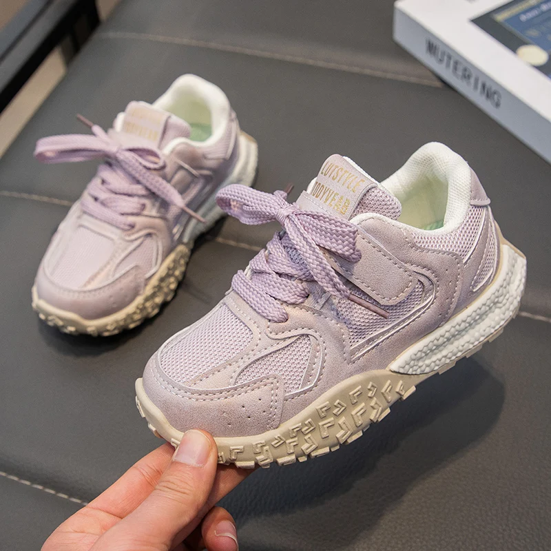 2025 子供のための靴通気性ジムスニーカー女性アンチスリップトレーニング子供のウォーキングシューズスポーツ