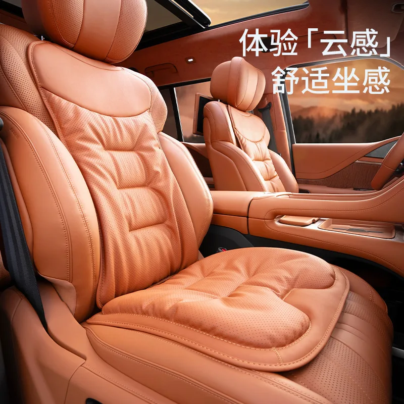 Car Seat Cover Leather Seat Protect Pad Non-slip Auto Seat Cushion For VW ID4 Scirocco Passat Jetta Golf Tiguan Magotan Phaeton