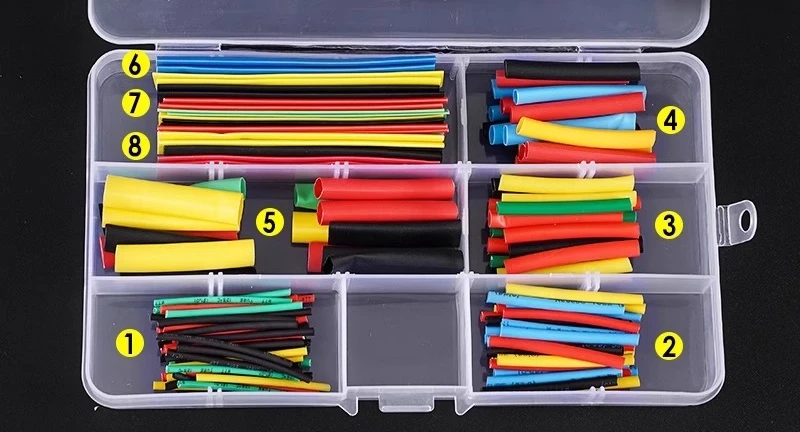 

Heat shrink tubing waterproof insulation sleeve household repair wiring shrink tubing color