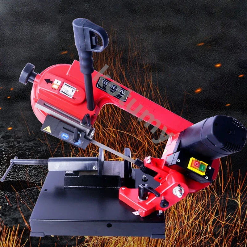 220V Metal Band Saw Machine Portable Woodworking Band Saw Machine Horizontal Cutting Electric Saw