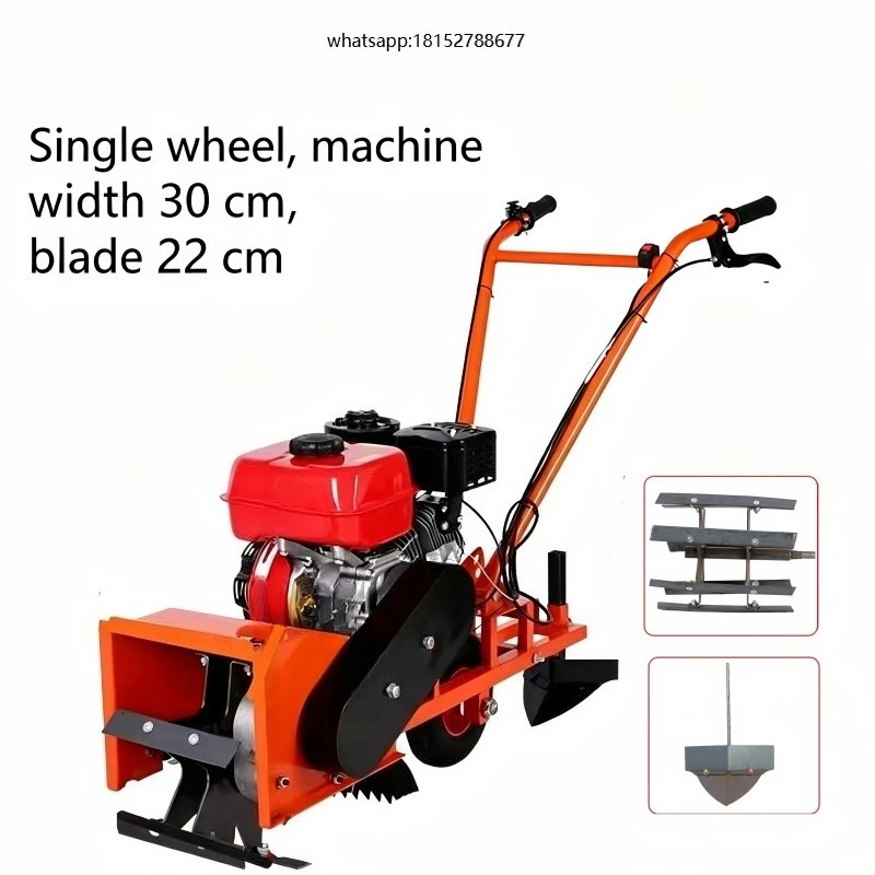 New Hand-Held Rotary Tiller Grass Cutter Trencher / Ditching Scarifier