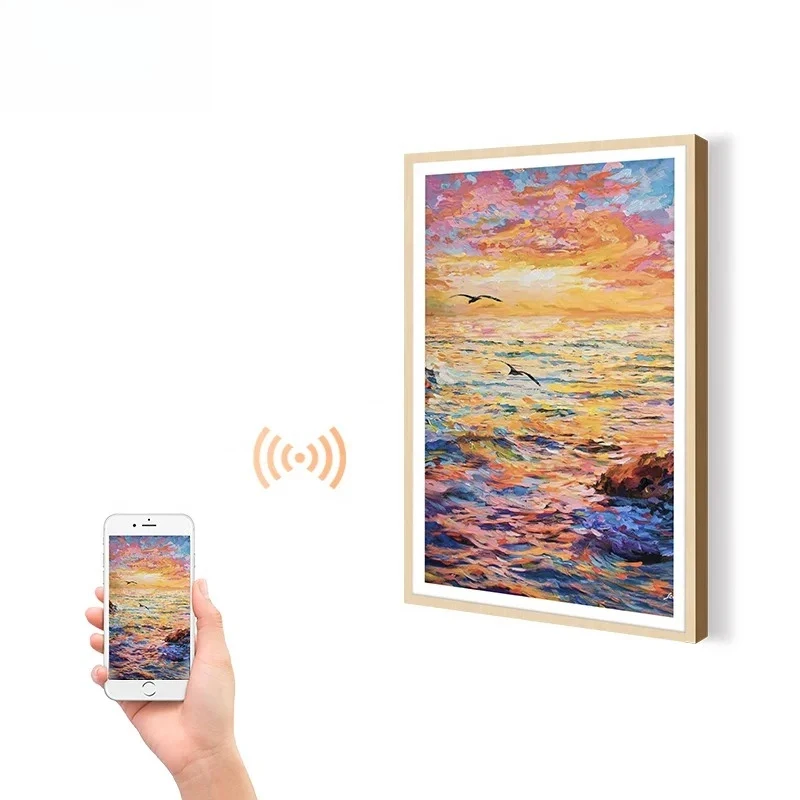 

(Sea Shipping) Home/Hall/Hotel Decoration NFT Digital Frame Advertising Player Video WIFI LCD Screen Android System NFT Art Pict
