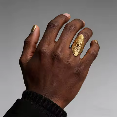 2026 New Artistic Irregular Texture Knuckle Ring Set Silver Hip-hop Style Niche Full Finger Rings Men For Women New Year Gift