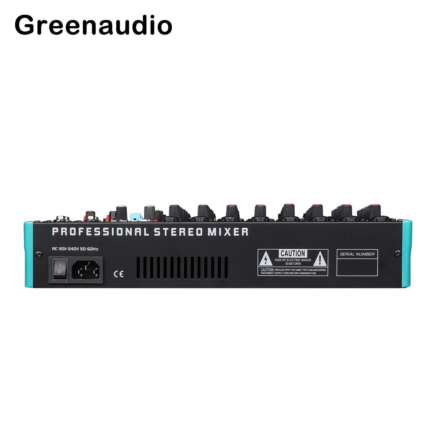 GAX-TK16 Newly Designed Music Equipment Studio Professional 16 Channel Mixer with 99 DSP Digital Reverb Effects 60MM Attenuator