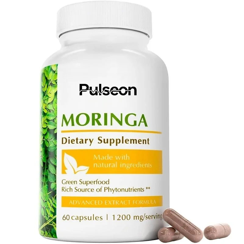 Moringa Leaf Extract, Made From Oleifera Supplements, for Immune and Normal Joint Support -60 Capsules
