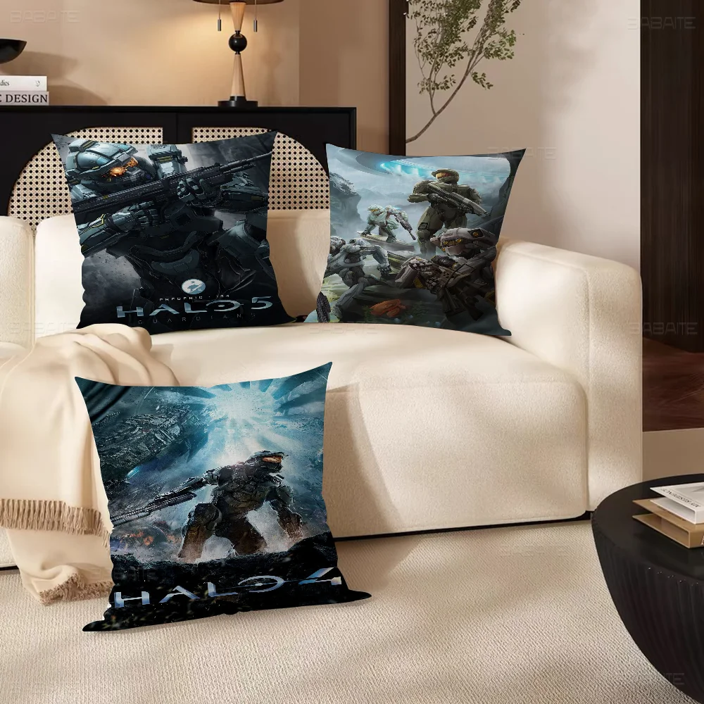 

Game H-halo Hot Pillow Gift Home Office Decoration Pillow Bedroom Sofa Car Cushion CoverPillow Case