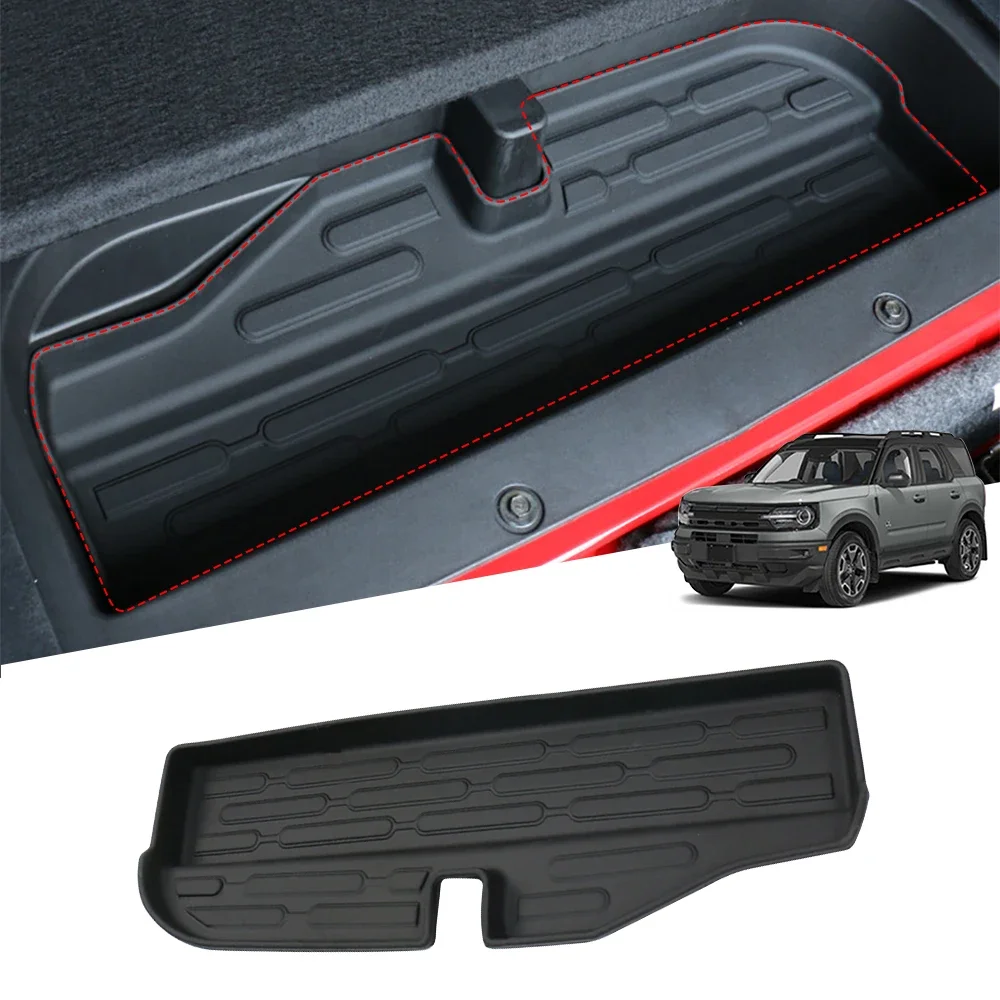 

Trunk Lower Storage Mat for Ford Bronco Interior parts Accessories 2021 2022 4/2 Door Heavy Car Cargo Mats Black
