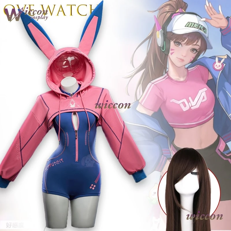 

ove Watchd Va Cyber Rabbit Bodycon Спортивный Косплей Костюм Игровой Наряд Высокое Качество Сексуальный Дизайн Хэллоуин Сексуальный Каваи Рождество