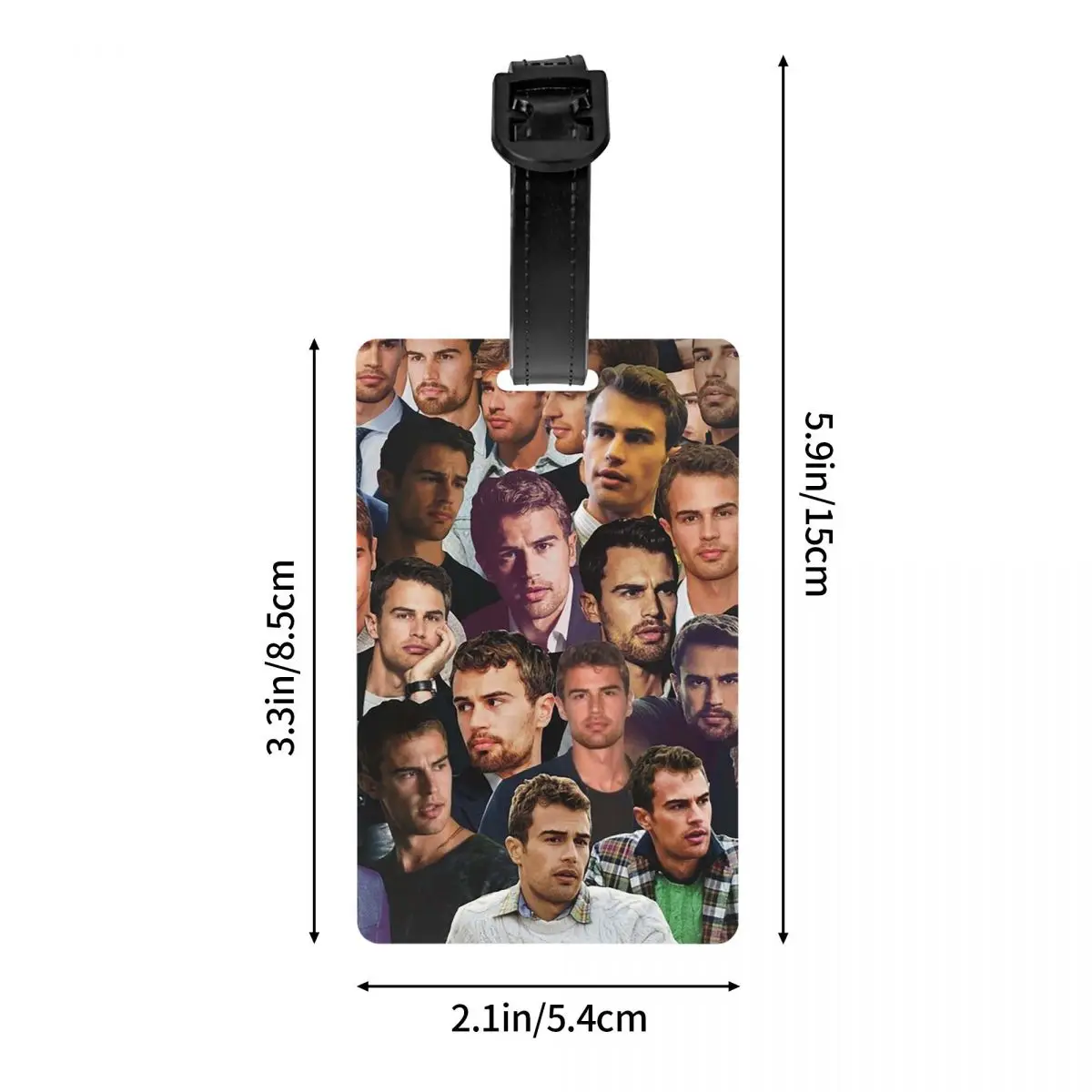 ثيو جيمس صور ملصقة علامات الأمتعة حقيبة الملحقات السفر لطيف الأمتعة الصعود علامة التسمية حامل معرف اسم العنوان