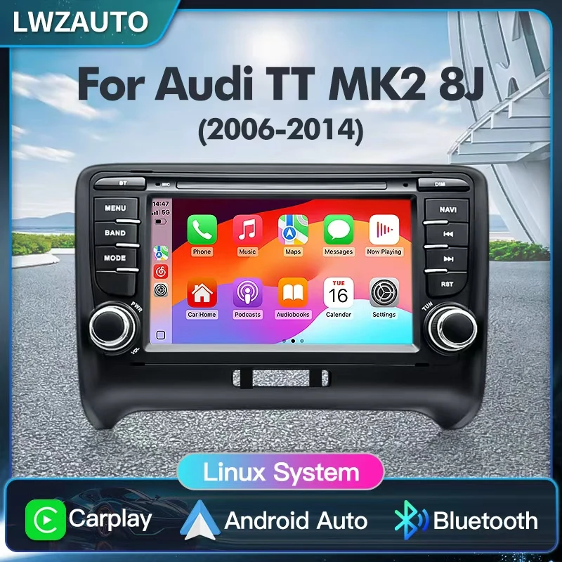 For Audi TT MK2 8J (2006–2014) 7inch Linux Car Stereo 2025
