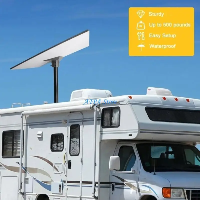 U13C متعدد الزوايا في الهواء الطلق جبل قوس حامل قابل للتعديل ل Gen 3 طبق الأقمار الصناعية سارية البولنديين هوائي تعزيز استقبال #5