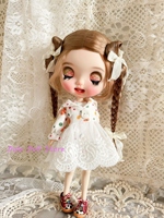 Dula Doll ClothesHandmade polka dot corduroy lace hem jacket underneath skirt set for ob24 ob22 Diandian JerryB 1/6 Bjd