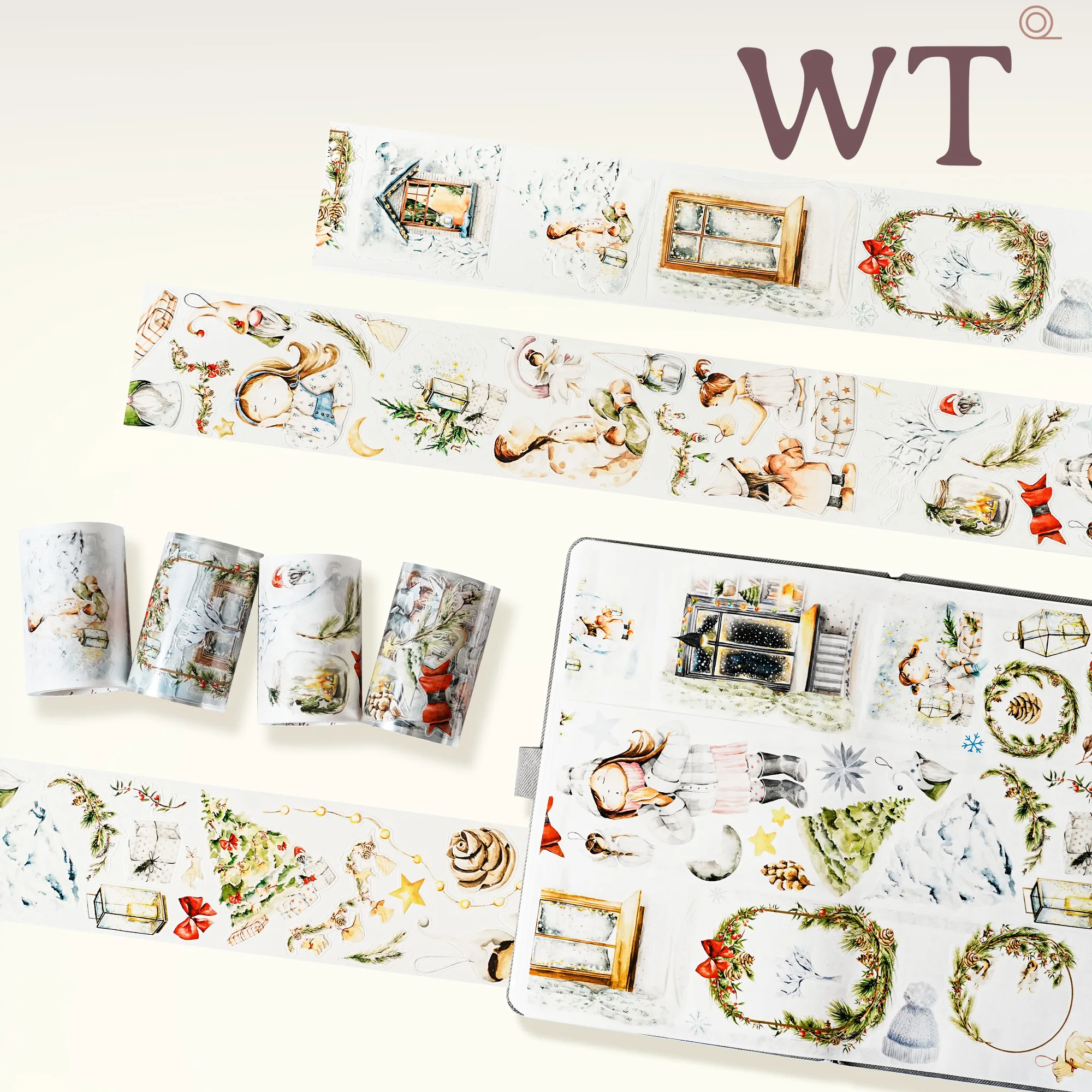 �y�Z�[�����zWT �X�^�W�I ���B���e�[�W �N���X�}�X �E�B�b�V�� �{�g�� �a�� PET �e�[�v �v�����J�[�h�쐬 DIY �X�N���b�v�u�b�L���O �v���������X�e�b�J�[�p