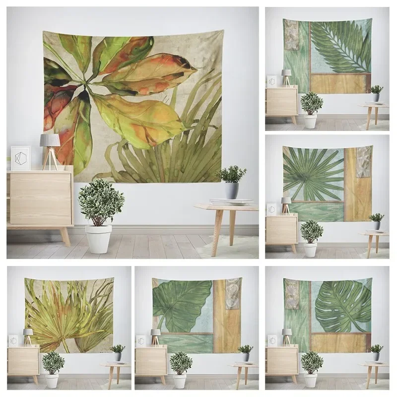 Modern  Decoration Aesthetics Home Hawaii Tapestry Rural Nostalgia Hanging Large Fabric Autumn Bedroom Hanging Fabric