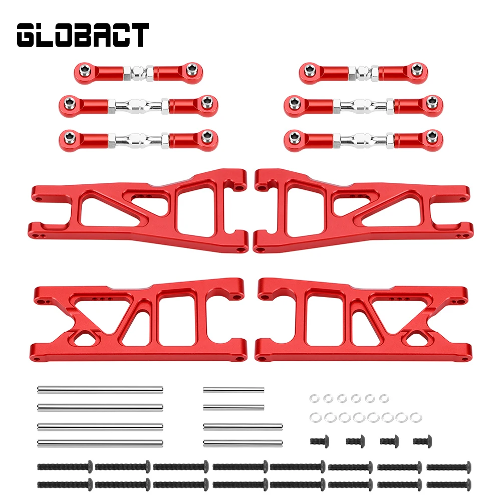 

GLOBACT Aluminum Widened F/R Suspension Arms and Adjustable Links Turnbuckles Set for 1/10 ARRMA Granite Vorteks BIG ROCK