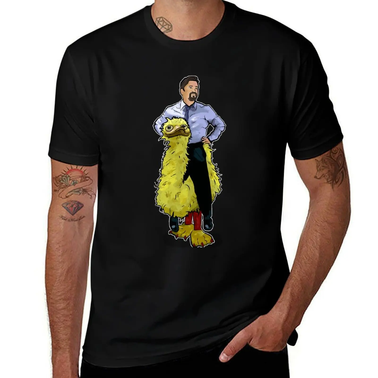 David Brent (and bird) T-Shirt Modern Style Print T-Shirt
