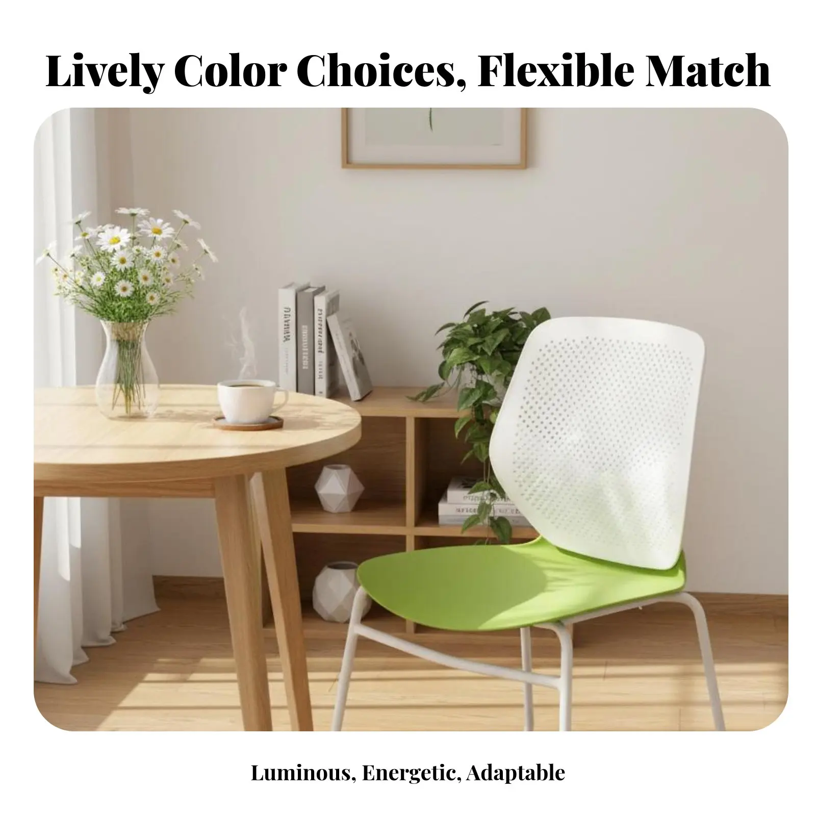 

Стул с литым пластиковым корпусом и металлическими ножками, штабелируемый, без подлокотников, легкий, простой в уходе, для студентов, столовых, кафе