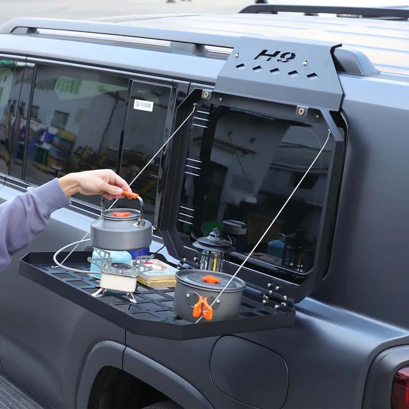 

For 2024 2025 Haval H9 aluminum alloy car Trunk Exterior Armor Multifunctional storage rack luggage rack Car parts Accessories