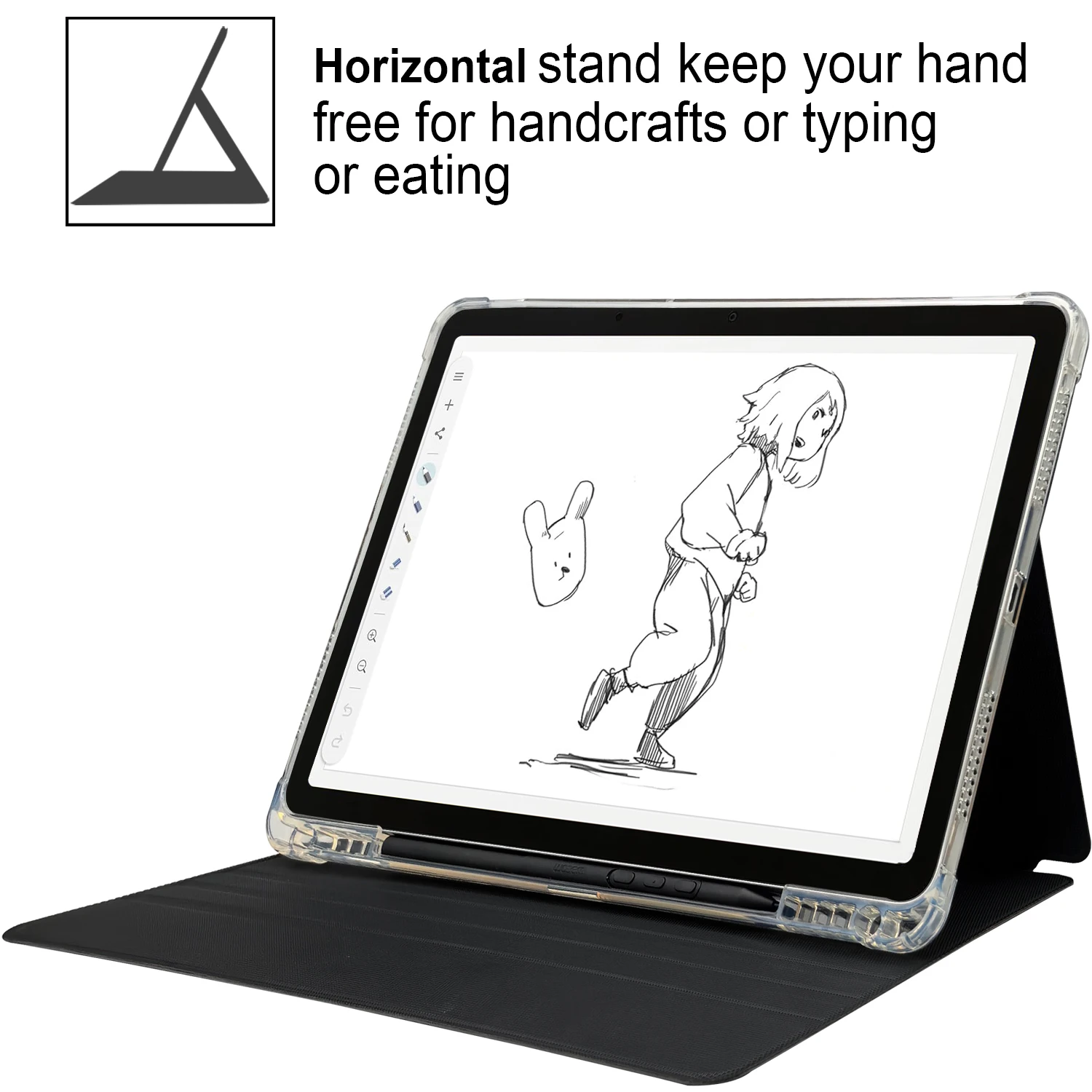 Case for Wacom Movinkpad 11 Tablet Transparent TPU Cover with
