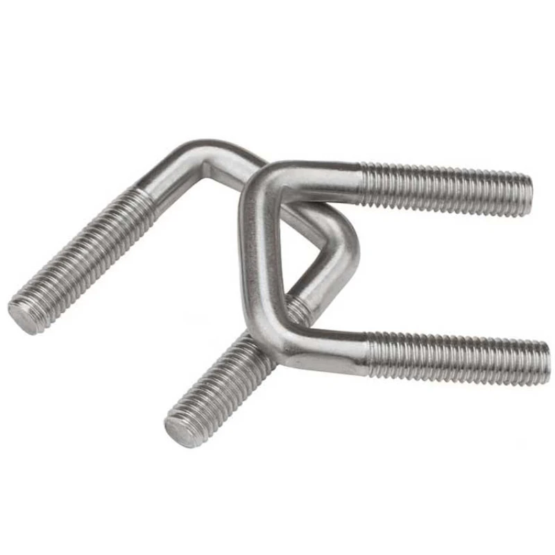 M6 M8 M10 304 Stainless Steel U-bolt Right Angle Bolt Square Screw Bolt Clip Clamping Screw Pipe Clip Pipe Clip U-clamp