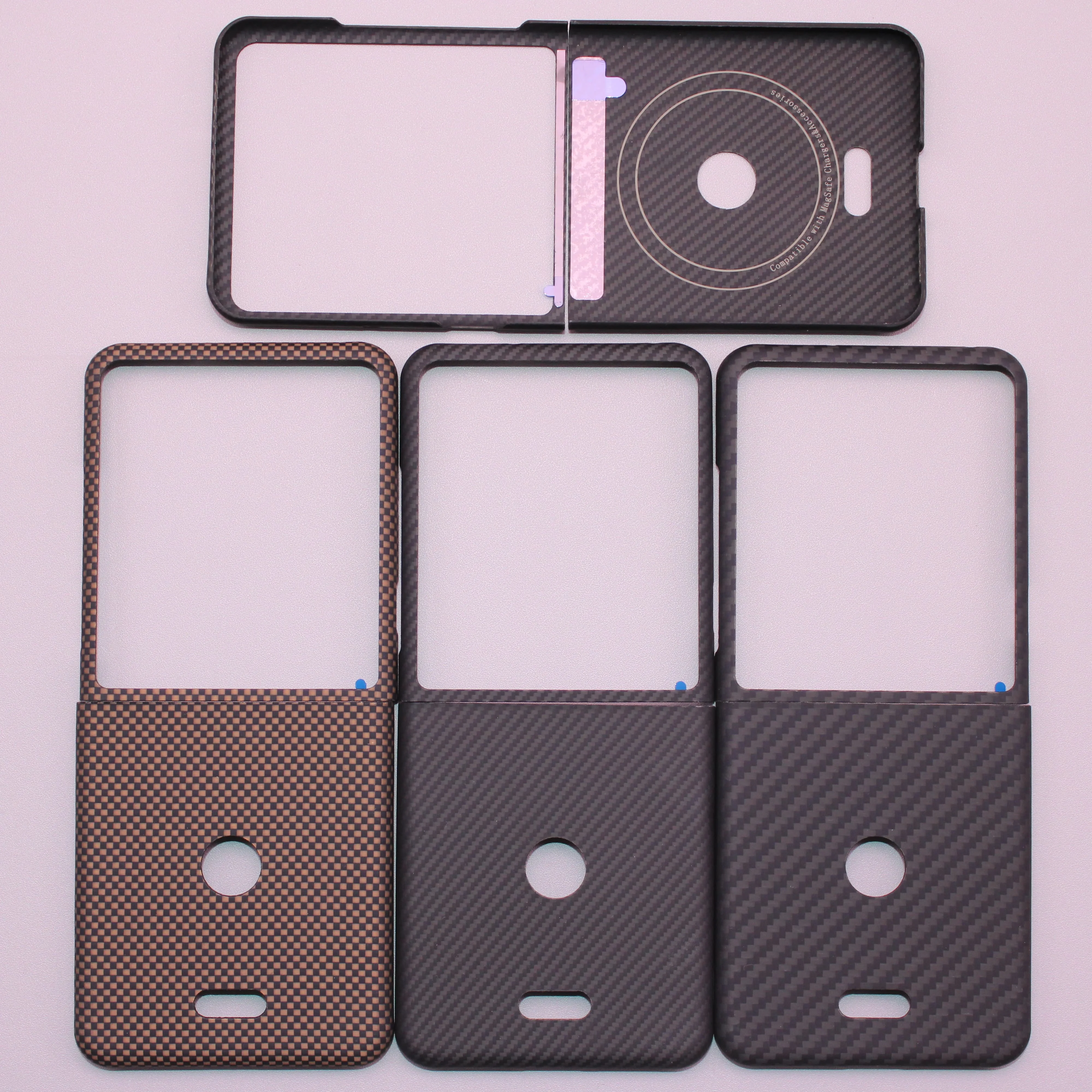 Aramid Fiber Case for Moto 60U 70U with Magsafe Compliciate Design Mobile Phone Protective Cover