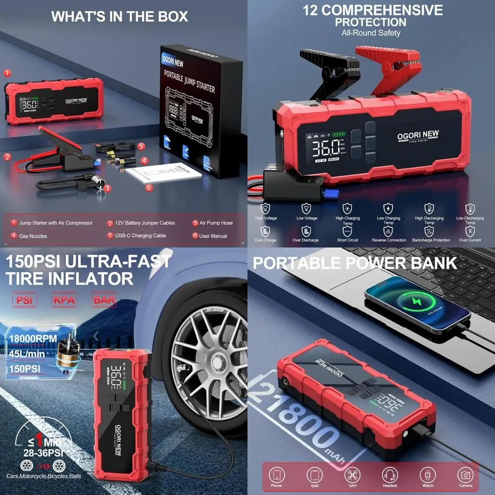 7000A Jump Starter …