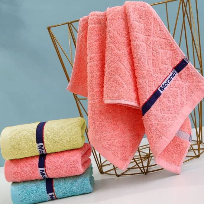 Towel cotton does not absorb water, thickened stall adult household face wash bath towel multi-pattern face towel