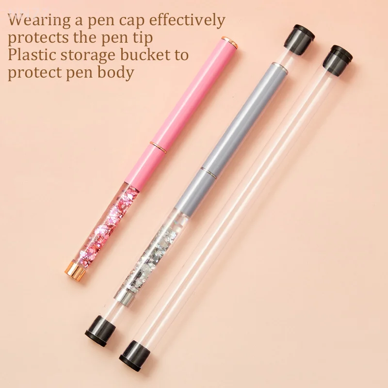 ปากกาเล็บแปรง Liquid Sand Rod คุณภาพเล็บแปรงวาดเล็บออกแบบเริ่มต้นเล็บเครื่องมือ