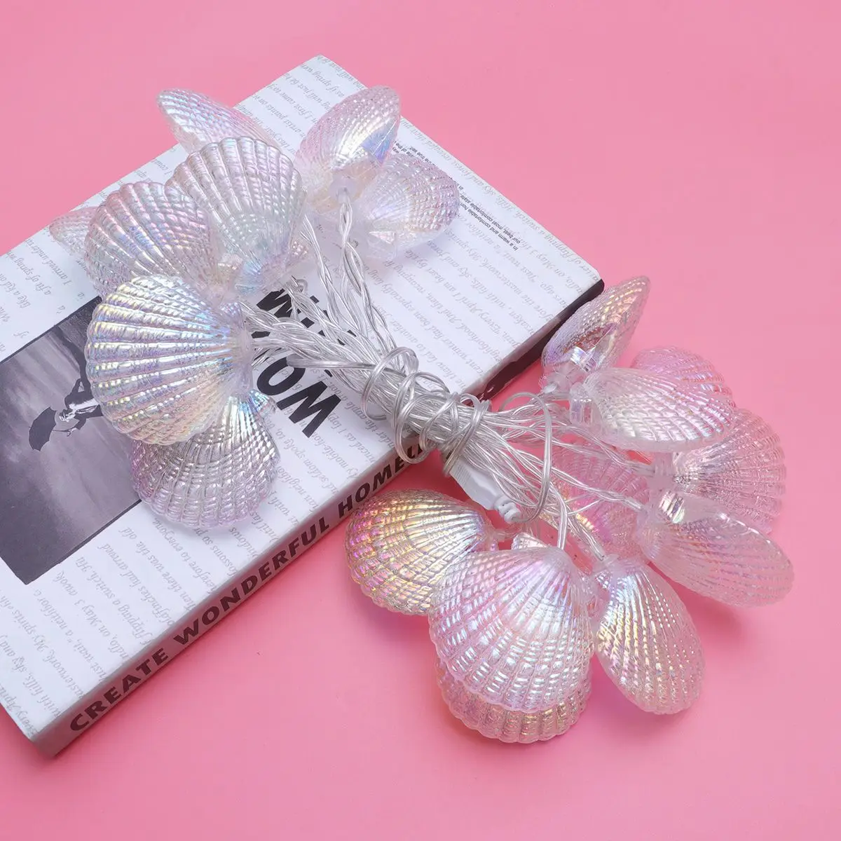 Muschelförmige Lampe Low Power Schlafzimmer Licht Muschel Dekor String Lampe Für Decor Party Hochzeit Led String Licht Bühne