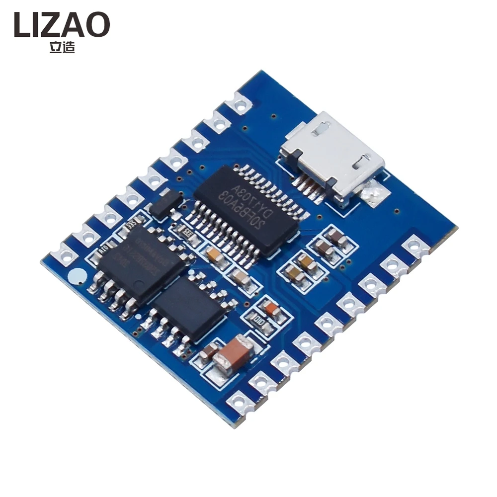 DY-SV17F Voice Playback Module IO Trigger USB Download Flash Efficient Audio Player Module Compatible with Arduino